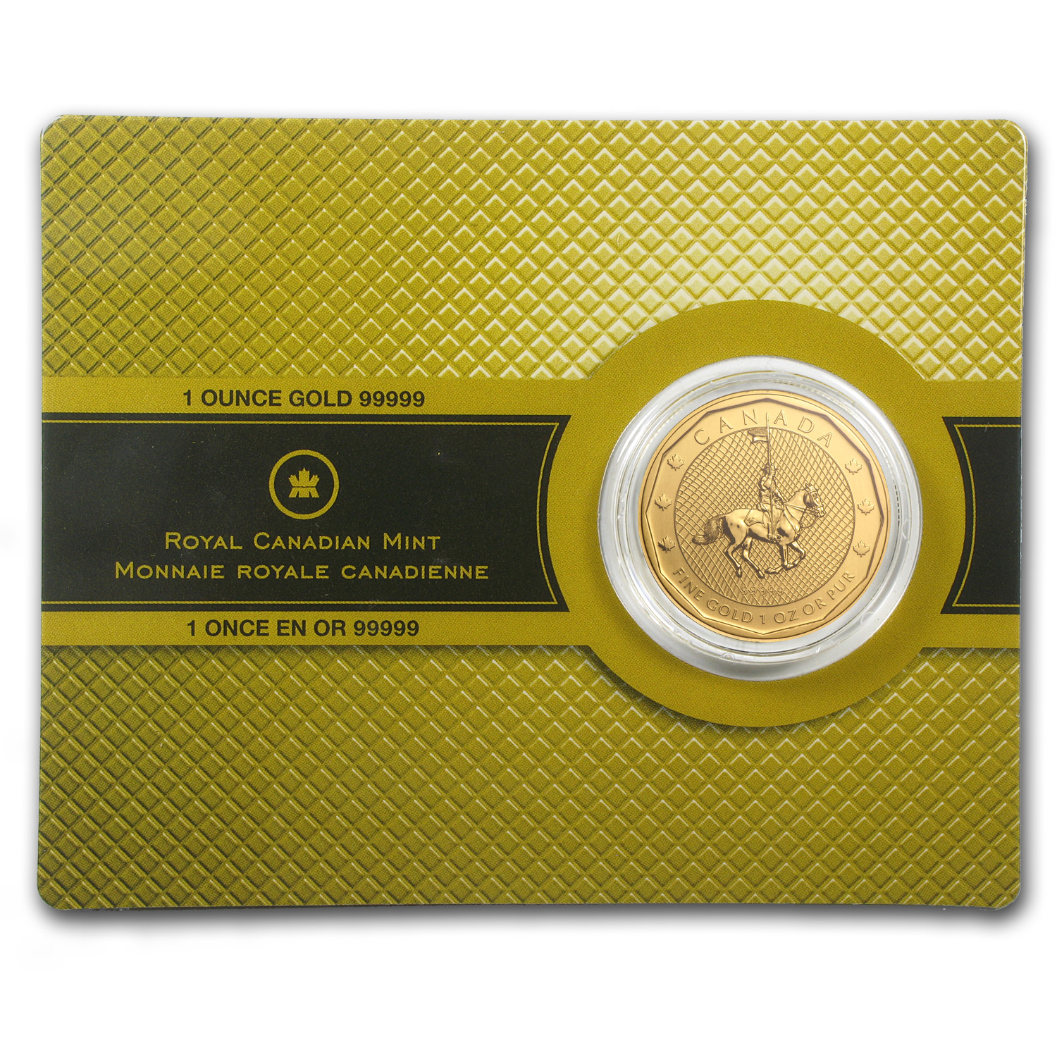 2011 Canada 1 oz Gold Mountie Maple Leaf .99999 BU (w/Assay